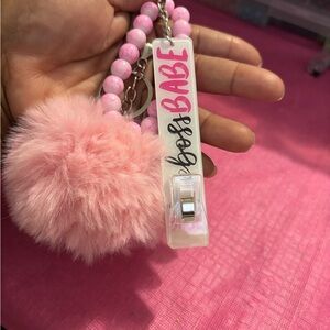 Pink boss babe card grabber